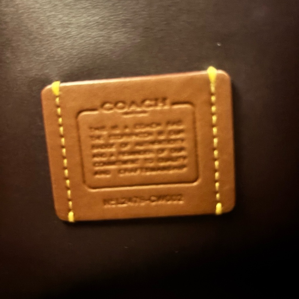 Coach Pebbled Leather Shoulder Bag in Wine - Picture 6 of 6